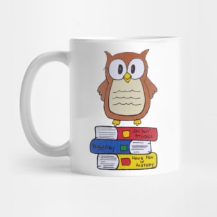 Study Owl with books Mug